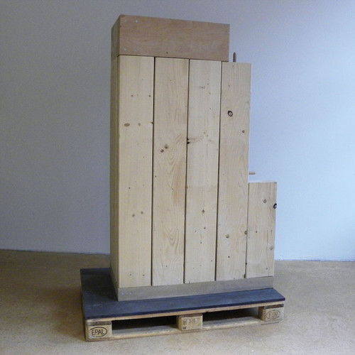 Holzbalken-Wandsystem