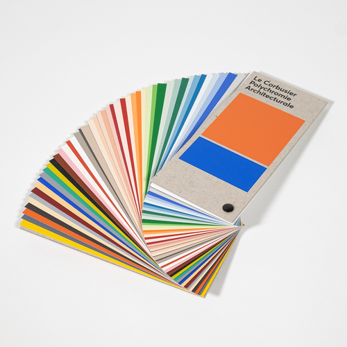 Handgefertigter Farbfächer Le Corbusier