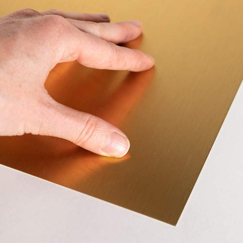 Messingblech Speziallegierung mit Schliff