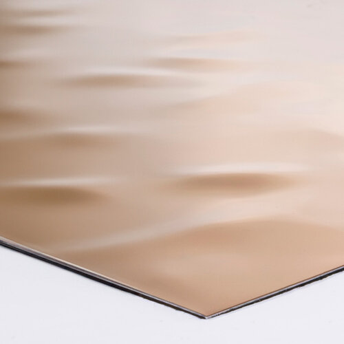 Edelstahlblech 3-dimensional verformt