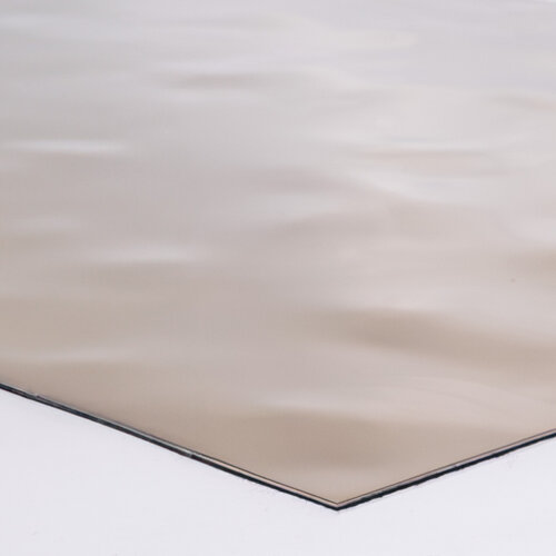 Edelstahlblech 3-dimensional verformt