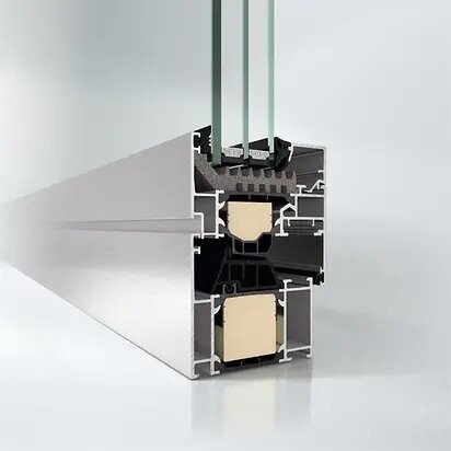 Aluminium-Blockfenster
