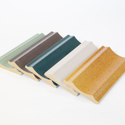 Steinzeug Doppelspitzplatte glasiert