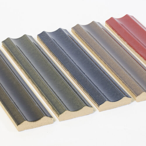 Steinzeug Wellenprofil glasiert