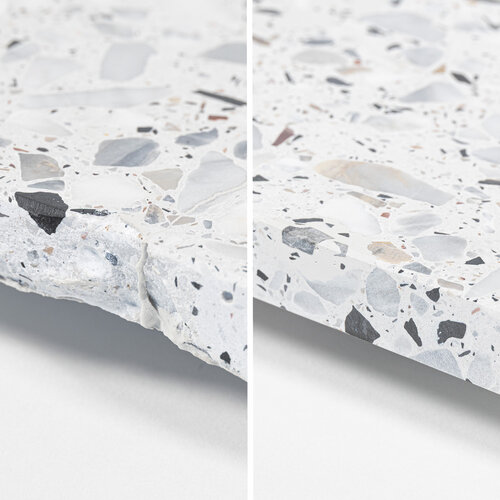 Kunststein repariert