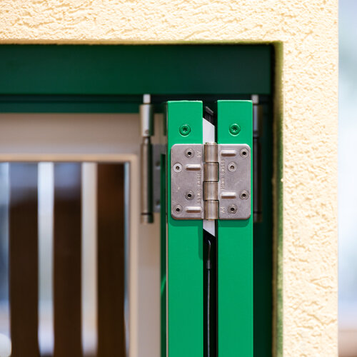 Alu-Faltschiebeladen