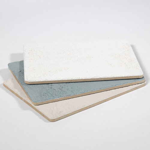 Verputz strukturieren, Vakuum gegl&auml;ttet