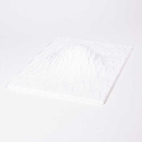 Mineralwerkstoffplatte 3D mit Struktur 